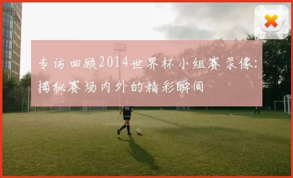 专访回顾2014世界杯小组赛录像:揭秘赛场内外的精彩瞬间